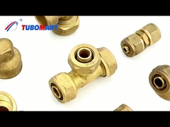 आईएसओ प्रमाणन के साथ पॉलीएथिलीन क्रॉस लिंक्ड संपीड़न फिटिंग