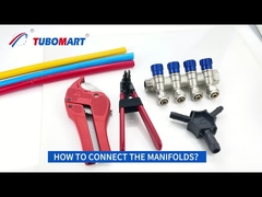 अनुकूलित आकार 2-6ways पीतल Pex पाइपलाइन Tubomart के लिए कई गुना