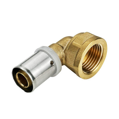 Tubomart थोक बहुपरत प्रेस फिटिंग 16-32mm पीले पीईएक्स फिटिंग गैस पीईएक्स प्रेस फिटिंग पीई गैस सिस्टम के लिए
