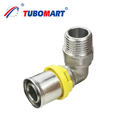 Tubomart कम्पोजिट एल्यूमीनियम पेक्स अल पेक्स पाइप पीतल तांबा प्रेस गैस फिटिंग के लिए गैस प्रणाली
