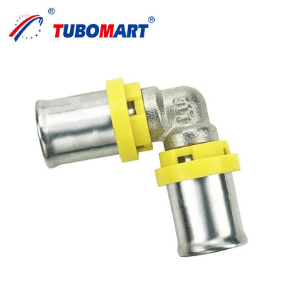 Tubomart OEM वाटरमार्क गैस पाइप फिटिंग TH प्रकार 16mm 20mm 32mm गैस प्रेस फिटिंग