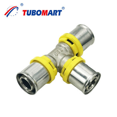 गैस पाइपलाइनिंग पीतल बट वेल्ड पाइप फिटिंग TH प्रकार 20mm 32mm 40mm प्रेस कास्टिंग फिटिंग
