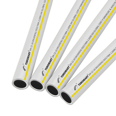 TUBOMART OEM PEX-AL-PEX गैस पाइप ISO17484 बहुपरत PAP पाइप हीटिंग गैस सिस्टम के लिए 16-32mm