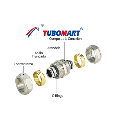 अनुकूलित आकार फोल्ड पीतल संपीड़न फिटिंग पीएक्स के लिए गैस पाइप अल पीएक्स पाइप महिला कोहनी असमान सीधा संघ