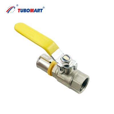 OEM दबाव गैस नली गेंद वाल्व लंबे हैंडल के साथ, आकार S16X10, पीएपी बहु-परत गैस पाइपलाइनों के लिए उपयुक्त