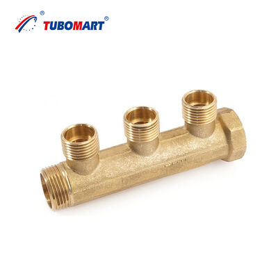 पीतल फैक्टरी HPB58-3A ट्रेड एश्योरेंस सुपर क्वालिटी फुल साइज ब्रास डिस्ट्रीब्यूशन वाटर मैनिफोल्ड बिना वाल्व के